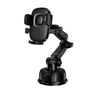 Hoco H89 Crown Large Suction Cup Car Phone Holder 4.5-7 Inch Black Metal Gray