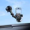 Hoco H89 Crown Large Suction Cup Car Phone Holder 4.5-7 Inch Black Metal Gray