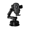 Hoco H89 Crown Large Suction Cup Car Phone Holder 4.5-7 Inch Black Metal Gray