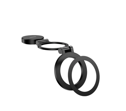 Hoco H98 Rider Folding Ring Magnetic Car Phone Holder 360° Rotating Air Vent & Dashboard Mount Black