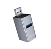 Hoco HB54 3-In-1 USB Hub With 2 USB 2.0 Ports And USB 3.0 Port Metal Gray