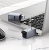 Hoco HB54 3-In-1 USB Hub With 2 USB 2.0 Ports And USB 3.0 Port Metal Gray