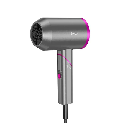 Hoco HP13 Plus Professional Hot & Cold Air Foldable Hair Dryer – 1600W - Rose Red.