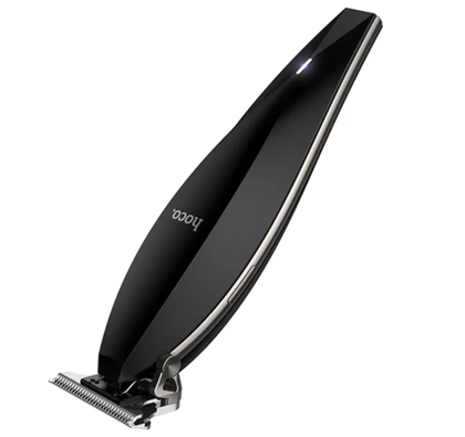 Hoco HP25 Electric Hair Clipper, Cordless Stainless Steel Trimmer, 120 Min Runtime, Black.