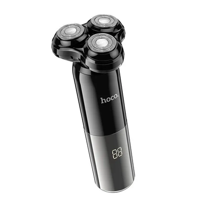 Hoco HP35 Electric Shaver for Men – Portable 3-Blade Rechargeable Wet & Dry Razor with LED Display, USB Charging, IPX7 Waterproof.