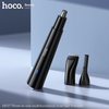 Hoco HP37, 3-in-1, Multifunctional Nose Hair Trimmer, Black, Rechargeable, with Razor Blade, Eyebrow Trimming Blade, Cleaning Brush.