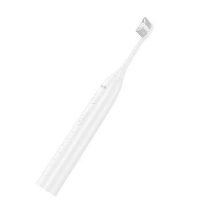 Hoco HP60 Intelligent Electric Toothbrush, 4 Brush Heads, 80 Days Battery, IPX7 Waterproof, White.