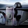 Hoco HW31 Crown MagSafe 15W Wireless Charging Car Phone Holder Dashboard & Windshield Mount – Black