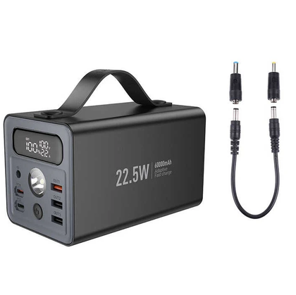 Hoco J138 60000mAh Multi-Function Power Bank 22.5W Fast Charging with LED Display – Black.