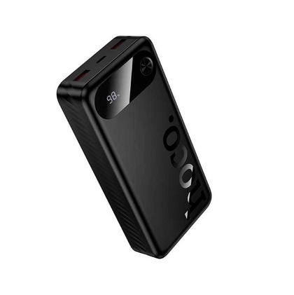 Hoco J154A Victorious 20000mAh Portable Power Bank, 22.5W QC + 20W PD Fast Charger, Dual USB + USB-C, Black.