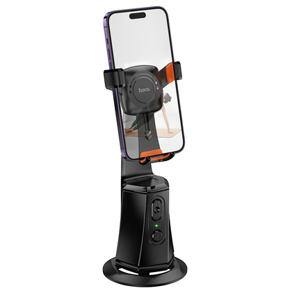 Hoco K26 Smart Auto Face Tracking 360° Phone Holder 4.5-7 Inch Gesture Control Black