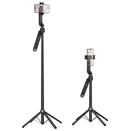 Hoco K32 360° Face Tracking Selfie Stick Tripod with Bluetooth Remote, 1.81m