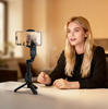 Hoco K90 Single-Axis Gimbal Stabilizer Tripod Selfie Stick with Bluetooth Remote & Fill Light for 4.5–7 Inch Smartphones