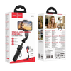 Hoco K90 Single-Axis Gimbal Stabilizer Tripod Selfie Stick with Bluetooth Remote & Fill Light for 4.5–7 Inch Smartphones