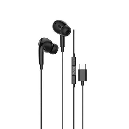 Hoco M101 Pro Crystal Joy Type-C USB-C Wired Earphones with Mic & Volume Control - Black