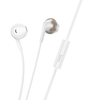 Hoco M115 Sagacious Wired Earphones with Mic for iPhone 5-14 - White