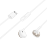 Hoco M115 Sagacious Wired Earphones with Mic for iPhone 5-14 - White