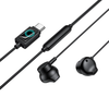 Hoco M118 Type-C Wired Earphones with Microphone 14mm Speaker 1.2m Cable - Black