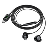 Hoco M118 Type-C Wired Earphones with Microphone 14mm Speaker 1.2m Cable - Black
