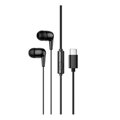 Hoco M97 Type-C Wired Earphones Stereo Bass Headphones with Microphone Black