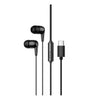 Hoco M97 Type-C Wired Earphones Stereo Bass Headphones with Microphone Black