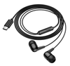 Hoco M97 Type-C Wired Earphones Stereo Bass Headphones with Microphone Black