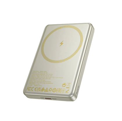 Hoco Q26 Joy 10000mAh PD20W Magnetic MagSafe Fast Wireless Charging Power Bank – White.
