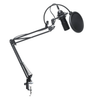 Hoco Studio USB Condenser Gaming Microphone with Boom Arm, Shock Mount, POP Filter & Windshield – Plug & Play for PC & Mac
