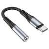 Hoco Type-C to 3.5mm Audio Converter. Compatible with Xiaomi, OnePlus, iPad Pro/Air, Samsung, Premium Build for Tangle-Free Durability. LS33