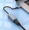 Hoco UA37 USB Type C to Ethernet Adapter 1000 Mbps Gigabit Network Aluminum Alloy Metal Gray