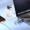 Hoco UA46D 2-In-1 iPhone 5 to 14 Pin And USB-C To USB Female OTG Adapter Metal Gray