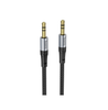 Hoco UPA26 1m AUX Audio Cable 3.5mm to 3.5mm Braided Copper Core – Black