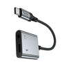 Hoco UPA34 USB-C To USB-C And 3.5mm Digital Audio Charging Adapter Gray