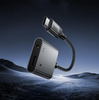 Hoco UPA34 USB-C To USB-C And 3.5mm Digital Audio Charging Adapter Gray