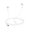Hoco USB-C Earphones. Compatible with Xiaomi, OnePlus, iPad Pro/Air, Samsung, Premium Build for Tangle-Free Durability. White. M109