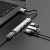 Hoco USB 3 hub USB A to 4 port USB adapter 3 x USB 2 1 x USB 3 windows mac linux consoles HB26