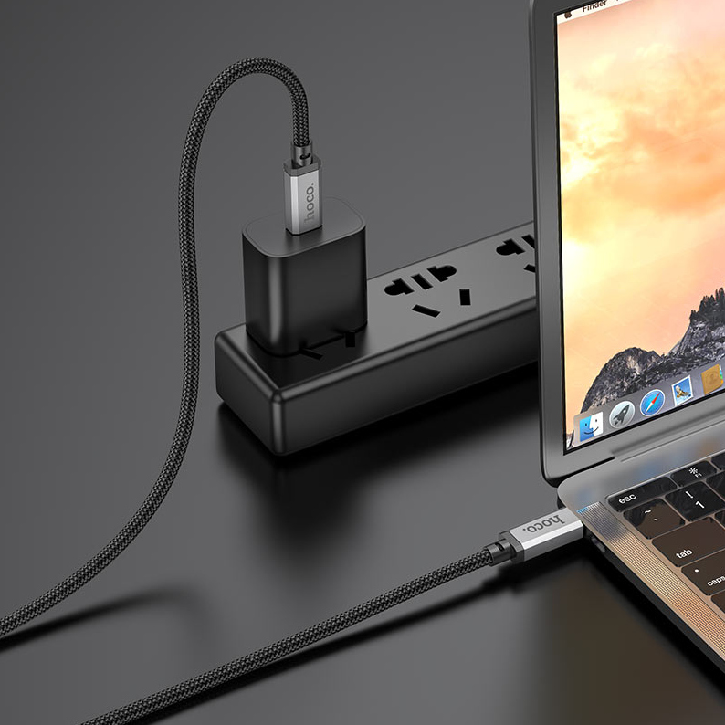 Hoco USB4 Type-C to Type-C  100W charging data cable, 4K 60Hz HD screen mirroring, up to PD100W charging, 1m 40Gbps US05