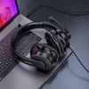Hoco W103 Magic Tour Wired Gaming Headset With Omni-Directional Microphone USB / 3.5mm - Black