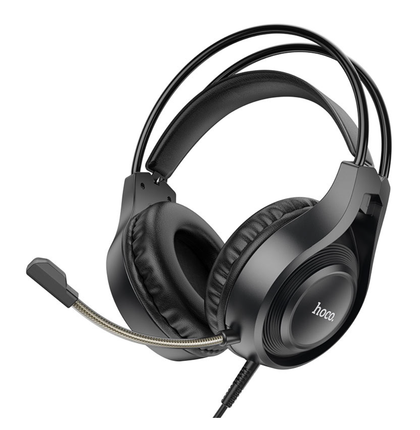 Hoco W106 Tiger Pro Gaming Wired Headset Black 50mm With Microphone And 3.5mm Jack