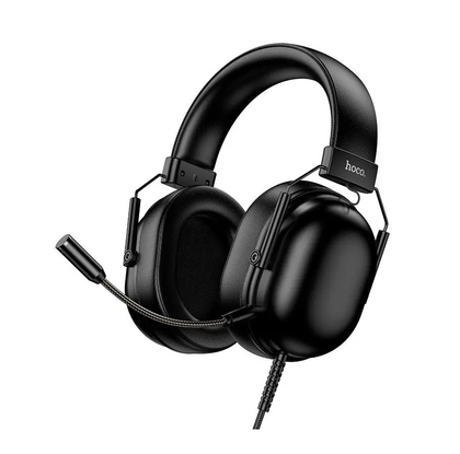 Hoco W113 Dynamic USB 7.1 Surround Sound Gaming Headphones with Microphone – Black.