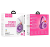 Hoco W43 Wireless Bluetooth 5.3 Stereo Headphones 25H Playtime TF AUX MP3 Purple / Pink