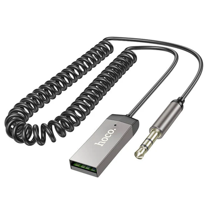 Hoco Wireless Bluetooth Audio Receiver. Bluetooth to 3.5mm AUX Cable Audio Adapter. USB Powered. E78.