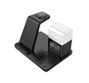 Hoco Wireless Charging Desktop stand with lamp. For phone, watch, earbuds. 15W. Black. CQ9.