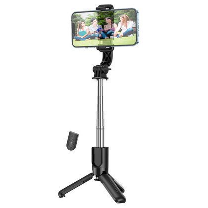 Hoco Wireless Selfie Stick 360 Tripod Monopod with Bluetooth Remote Shutter Universal for iPhone Android Smartphones K17.
