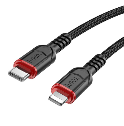 Hoco X59 Victory 20W USB-C to iPhone 5 to 14 Charging Cable 3M Black