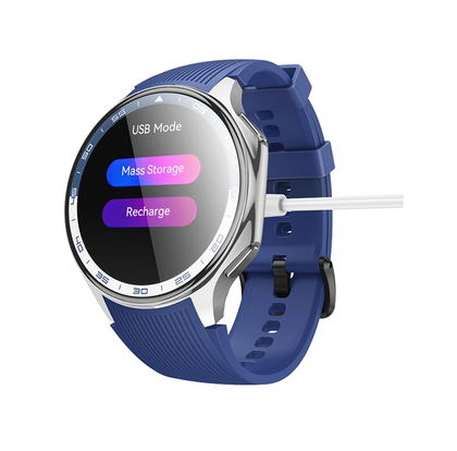 Hoco Y24 Smart Watch AMOLED Bluetooth Calling IP67 Waterproof Fitness Tracker Blue.