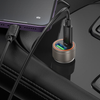 Hoco Z57A 30W PD + QC3.0 Dual Port Car Charger with Type-C to C Cable – Black