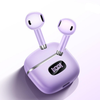 Hoco EQ1 True Wireless Earbuds Bluetooth 5.3 Headphones with LED Display Mic 7H Playtime Purple.