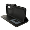 Honor 90 phone case. Wallet cover flip, anti drop, anti slip, shockproof. black.