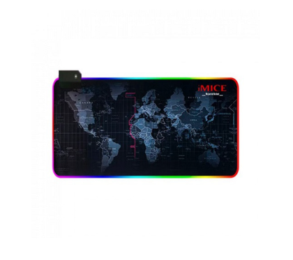 IMice PD-06 RGB Long Gaming Mouse Pad 800 × 300 × 4mm With RGB Edge Lighting And Non-Slip Rubber Base